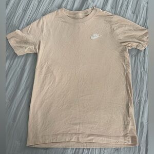 Nike Tan Short Sleeve Tee Classic Crew Neck
